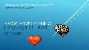Associative Learning: language of head or heart?