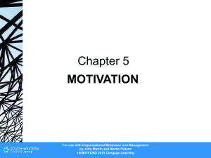 Motivation - Cengage Learning
