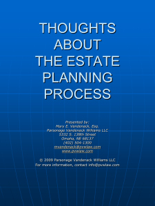 skills for the estate planning process