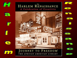 Lesson 02 - Harlem Renaissance