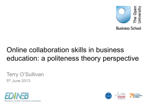 Online collaboration skills in business education: a