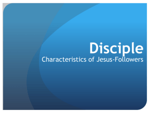 Becoming Disciples of Jesus 2