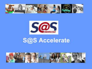 Presentation for pupils on S@S Accelerate