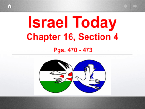 Israel Today Chapter 16, Section 4