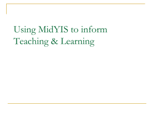 Interpreting MidYIS Data