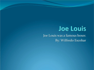 Joe Louis - Mr. Reidman