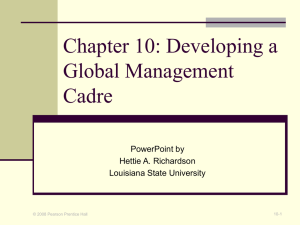 Chapter 1: The Global Manager`s Environment
