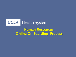 On Boarding Presentation - UCLA Health