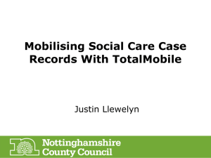 Mobilising Social Care Case Records With TotalMobile