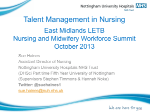 Talent Management in Nursing - Health Education East Midlands