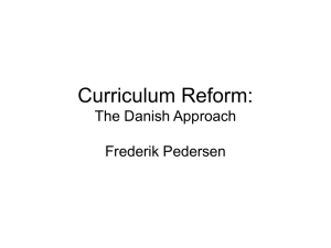Curriculum Reform: A Scandinavian Approach