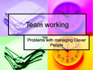 Team working