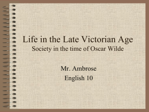 Life in the Victorian Age PPT
