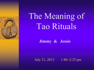The Meaning of Rituals - I-Kuan Tao Zhong Shu Temple