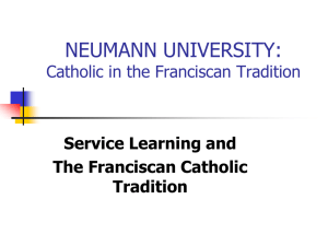the franciscan intellectual tradition
