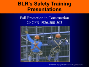 When Is Fall Protection Needed?