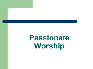 Passionate Worship - First United Methodist Church of Gonzales