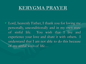 KERYGMA Dialogue and Prayers 2