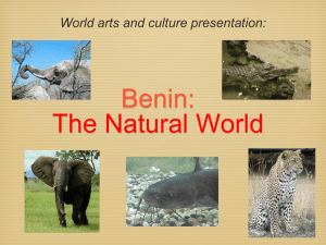 Benin: The Natural World