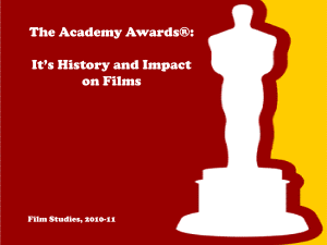 History of the Academy Awards - Alliance Gertz