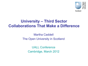 Third Sector Collaborations That Make a Difference