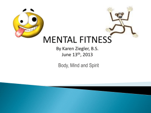 Mental Fitness Power Point