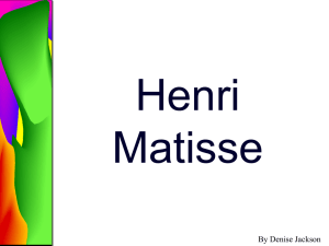 Henri Matisse - Mrs. Jackson`s Art Room