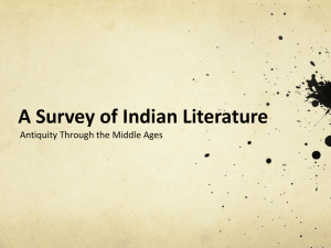 India Literature Survey - Hinsdale South High School