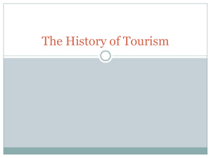 The History of Tourism