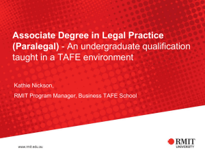 Why choose the Associate Degree in Legal
