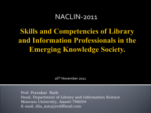 Skills and Competencies of Library and Information Professionals in