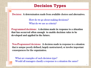 Decision Making - Learning With Larry