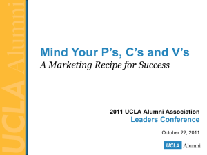 Session Notes  - UCLA Alumni Association