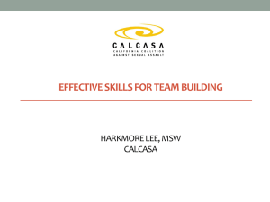 effective skills for team building