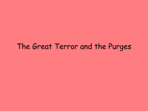 The Great Terror and the Purges