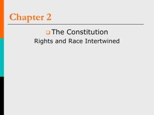 The Constitution Chapter 2 PowerPoint