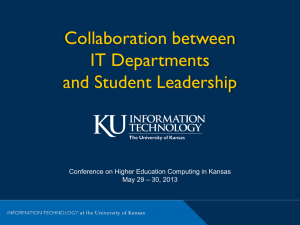 Presentation - Conference on Higher Education Computing in Kansas