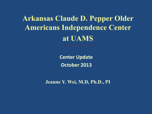 Arkansas at UAMS OAIC Overview