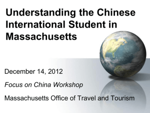 Understanding the Chinese International Student in Massachusetts