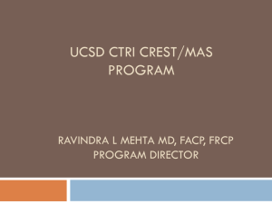 UCSD CTRI CREST/MAS Program