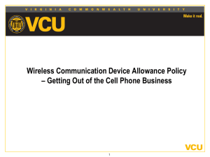 Wireless Device Training - VCU Department of Human Resources
