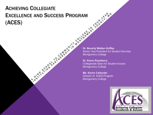 ACES*Achieving Collegiate Excellence and Success
