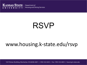 RSVP Informational Session - Housing and Dining Services