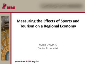 Effects of Sports and Tourism on a Regional Economy