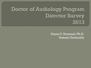 Doctor of Audiology Program Director Survey