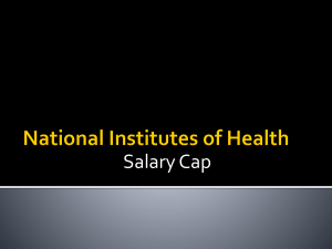 NIH Salary Cap Presentation