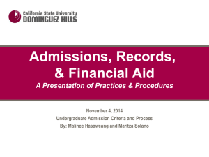 2014 Admissions Presentation - California State University