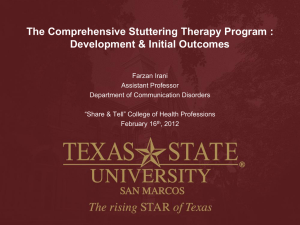 The Comprehensive Stuttering Therapy Program: Development