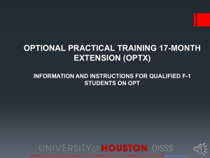 OPTX final.voice - University of Houston