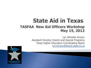 Financial Aid for Texas Students